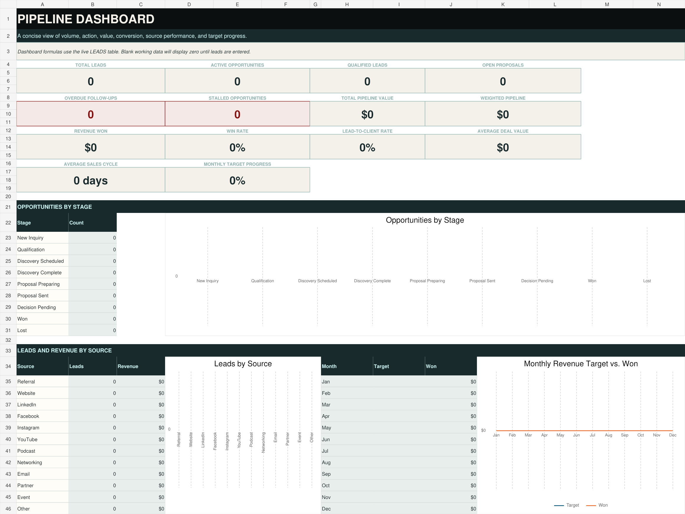 Lead-to-Client Command Center product preview