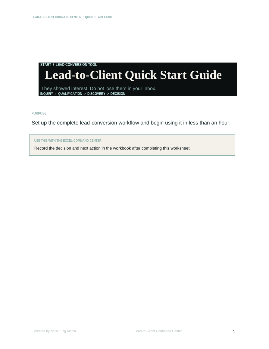 Quick Start Guide preview